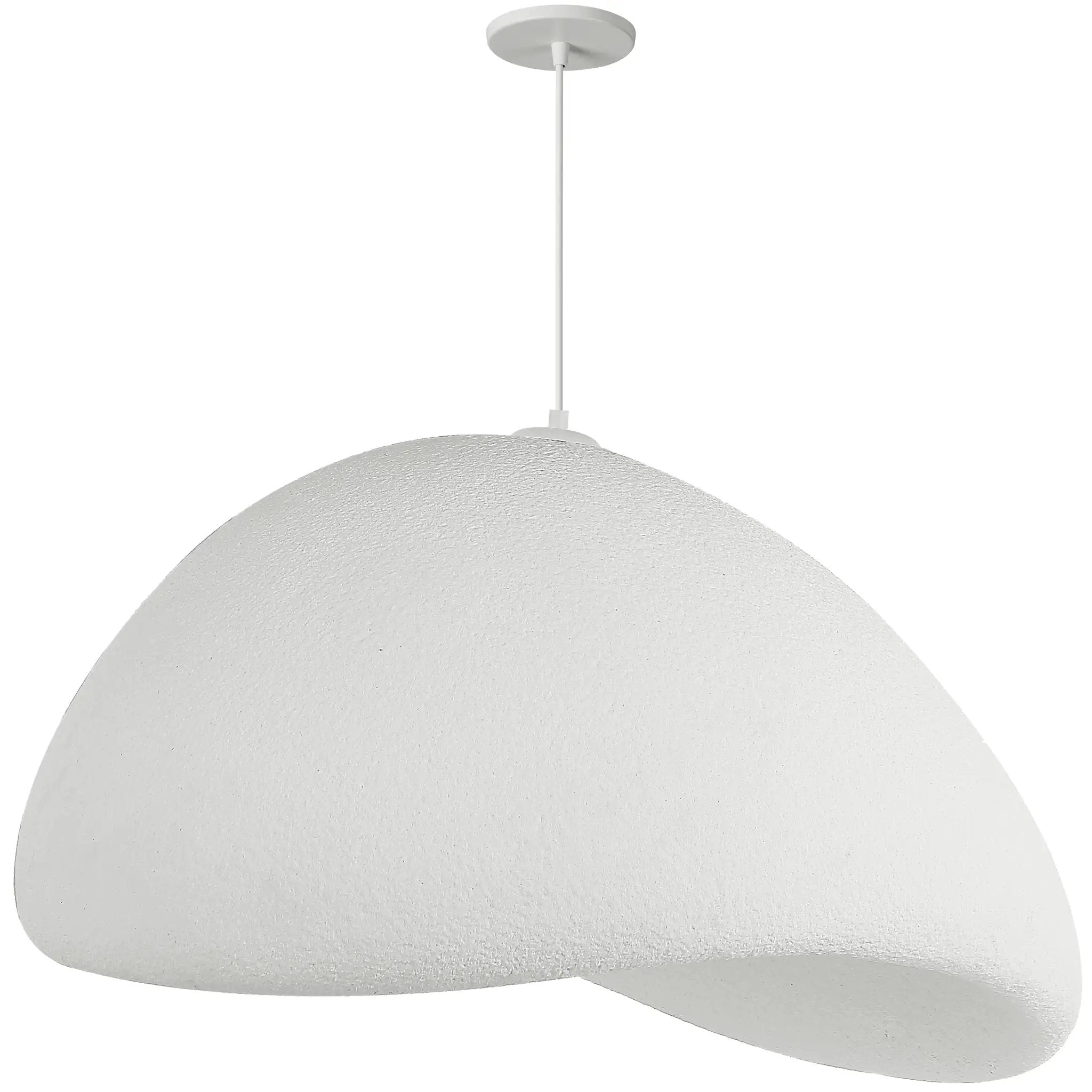 matte white pendant light