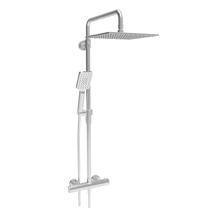 chrome thermostatic shower kit