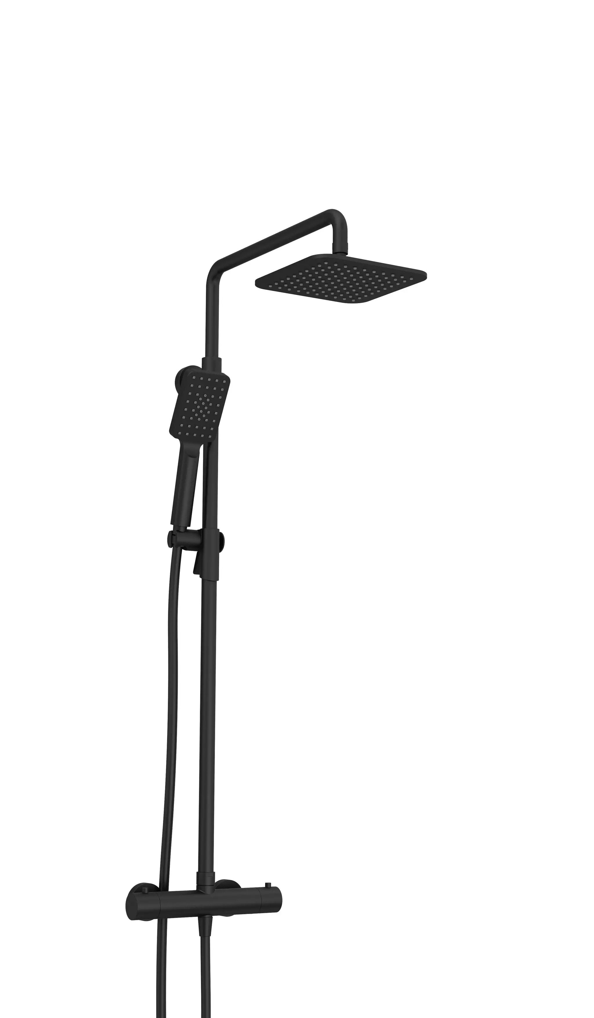 Baril Petite Complete Thermostatic Shower Kit on Pillar - Shared Ports by Baril