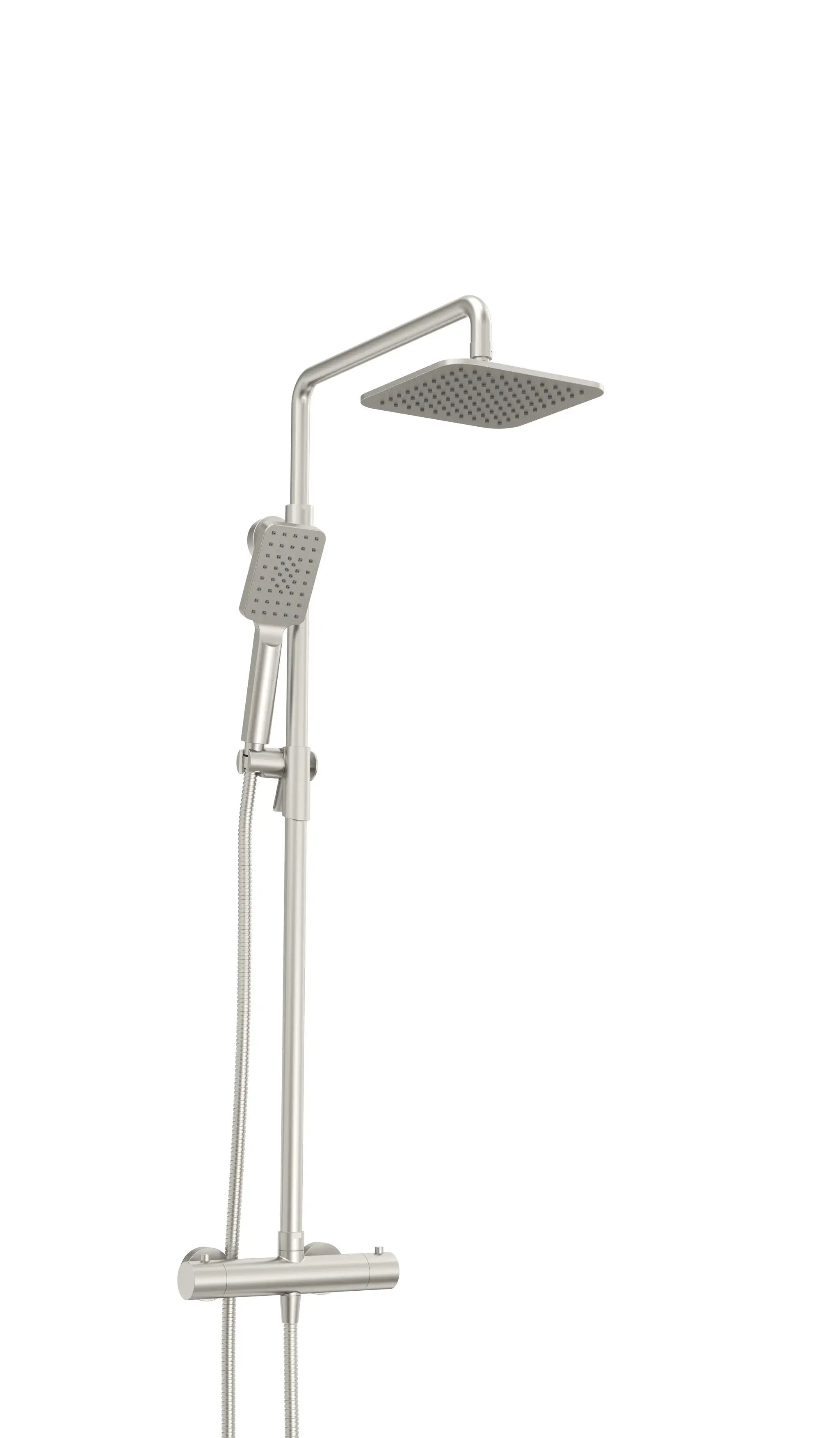 Baril Petite Complete Thermostatic Shower Kit on Pillar - Shared Ports by Baril