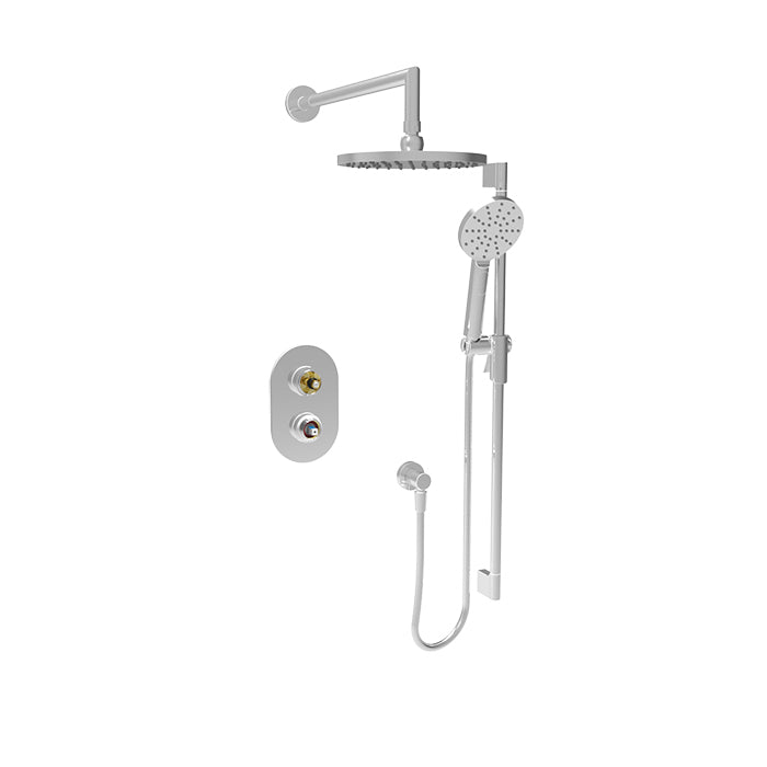 chrome shower kit