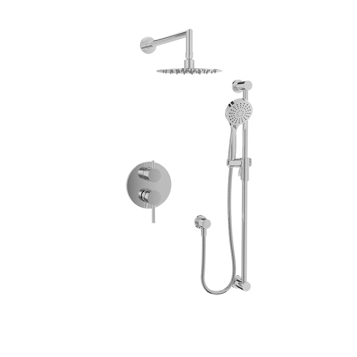 chrome shower kit