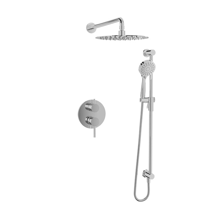 chrome shower kit