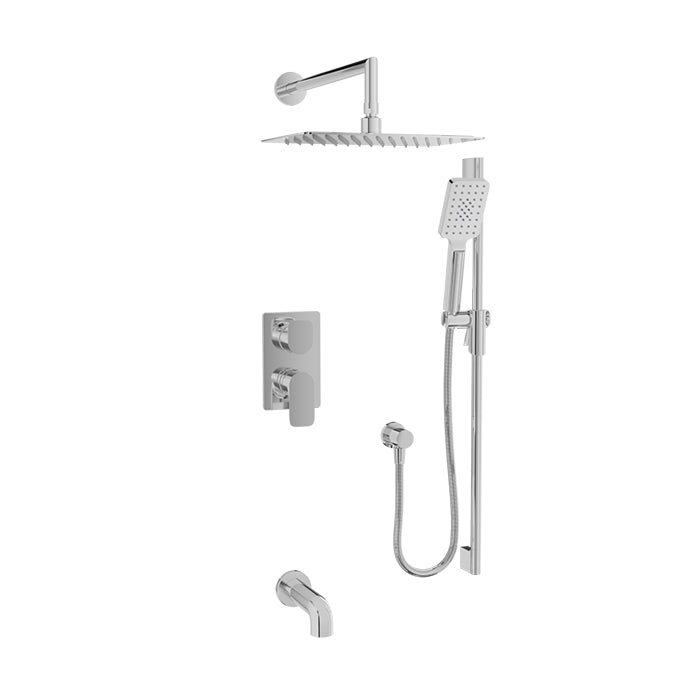 chrome shower kit