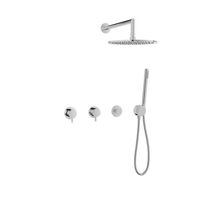 chrome thermostatic shower kit
