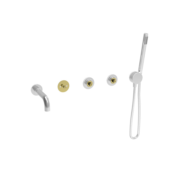 chrome thermostatic shower kit