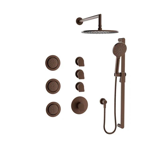 Baril Profile Complete Thermostatic Shower Kit by Baril