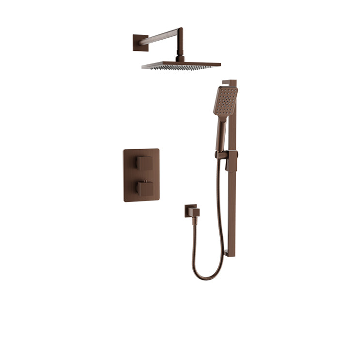 Baril Rec Complete Thermostatic Pressure Balanced Shower Kit - Non-Shared Ports