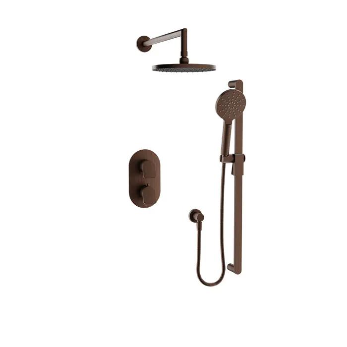 Baril Profile Complete Thermostatic Pressure Balanced Shower Kit by Baril