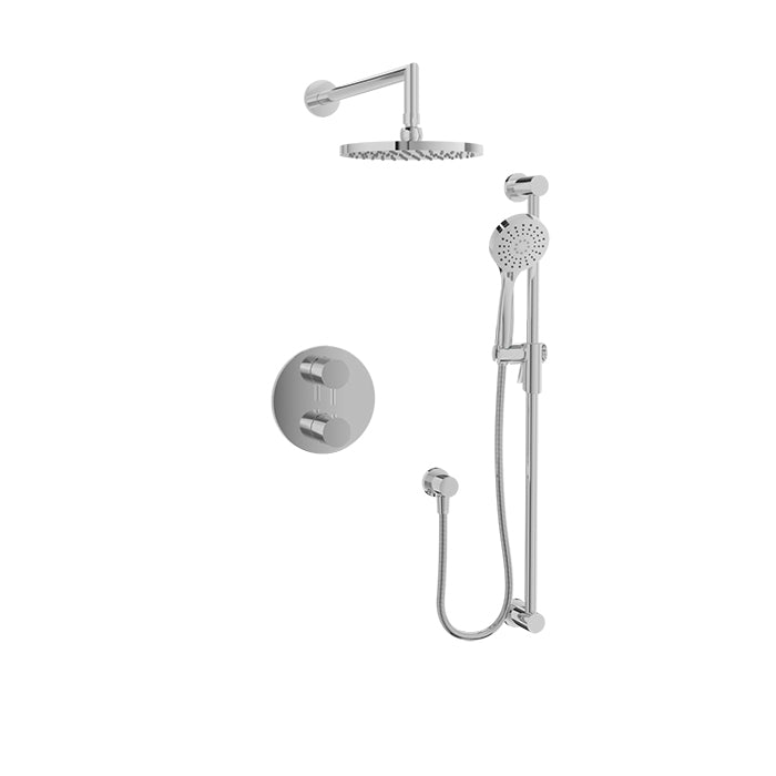 chrome thermostatic shower kit