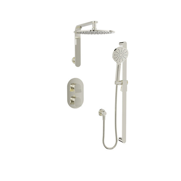 Baril Profile Complete Thermostatic Pressure Balanced Shower Kit - Non-Shared Ports