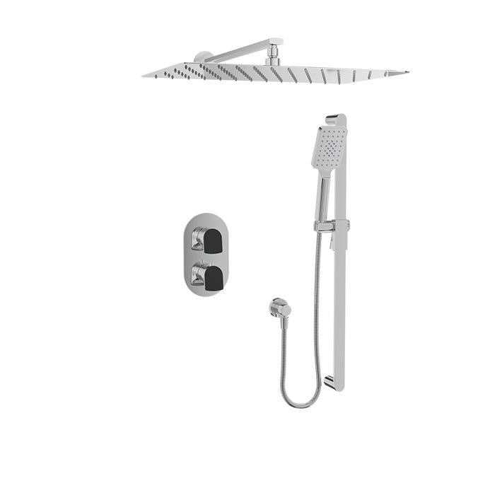 Baril Accent Complete Thermostatic Pressure Balanced Shower Kit - Non-Shared Ports