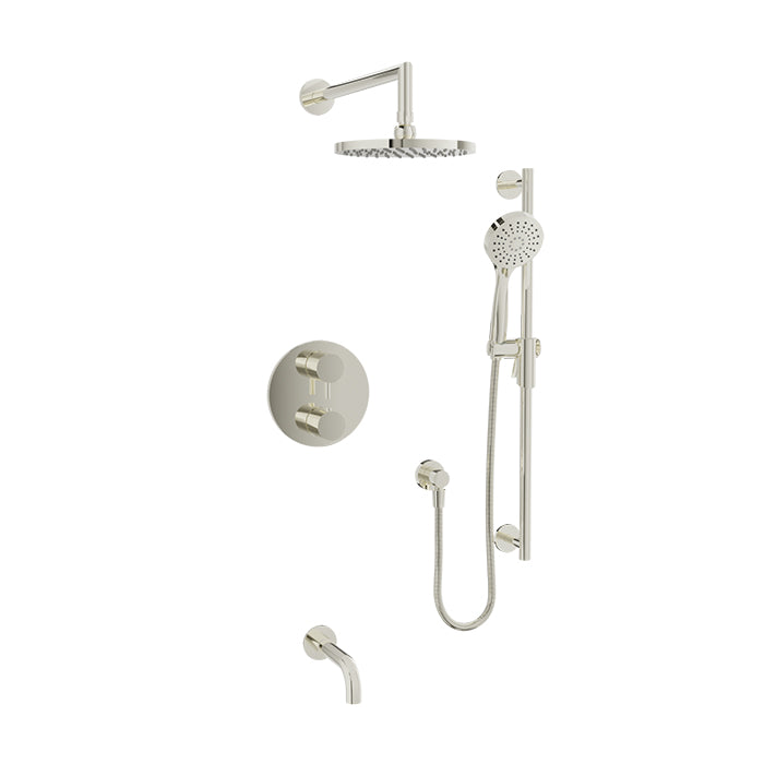 Baril Zip Complete Thermostatic Pressure Balanced Shower Kit - Non-Shared Ports