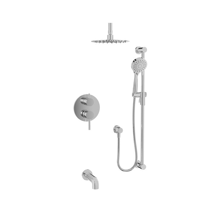 chrome shower kit