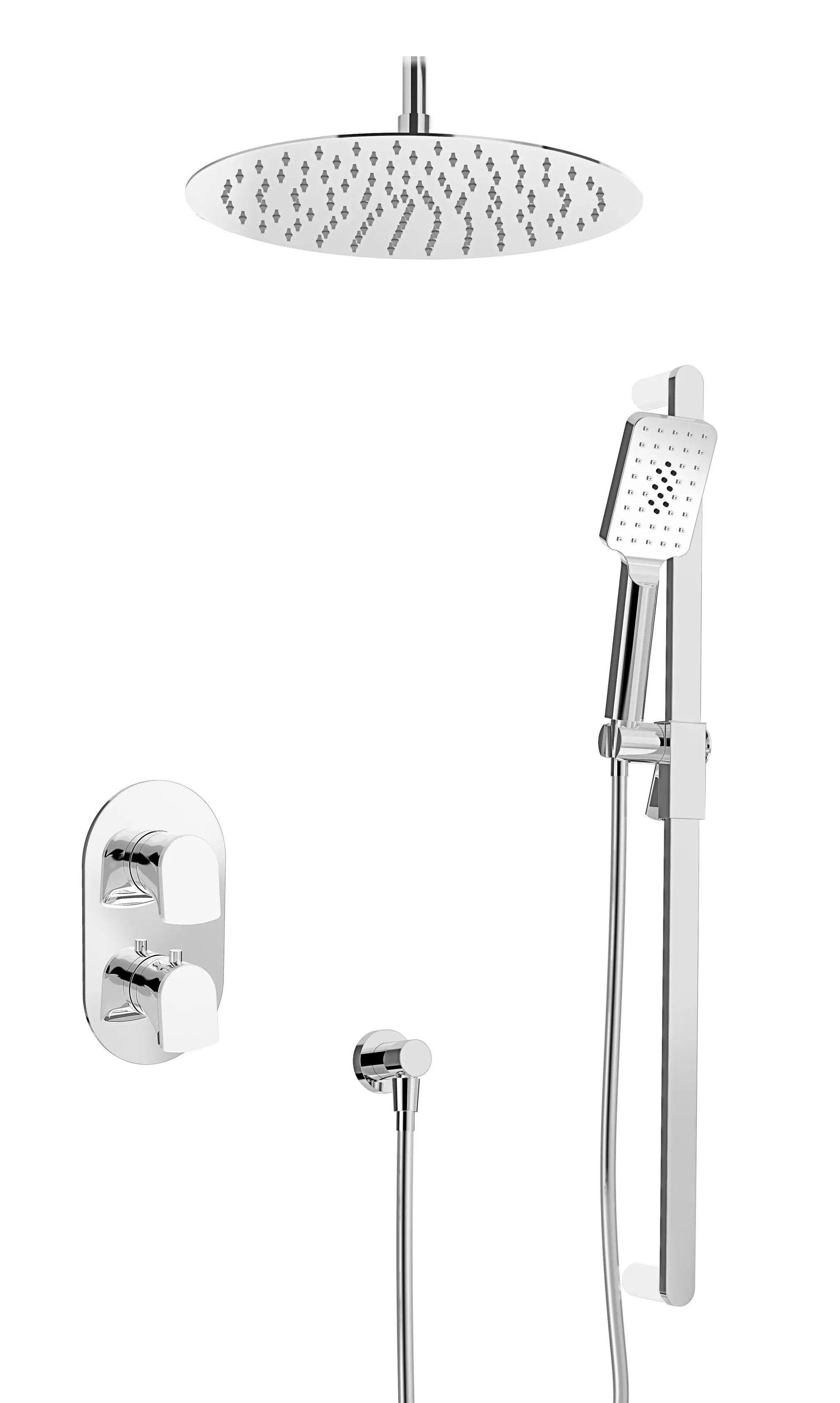 Baril Accent Complete Thermostatic Pressure Balanced Shower Kit by Baril