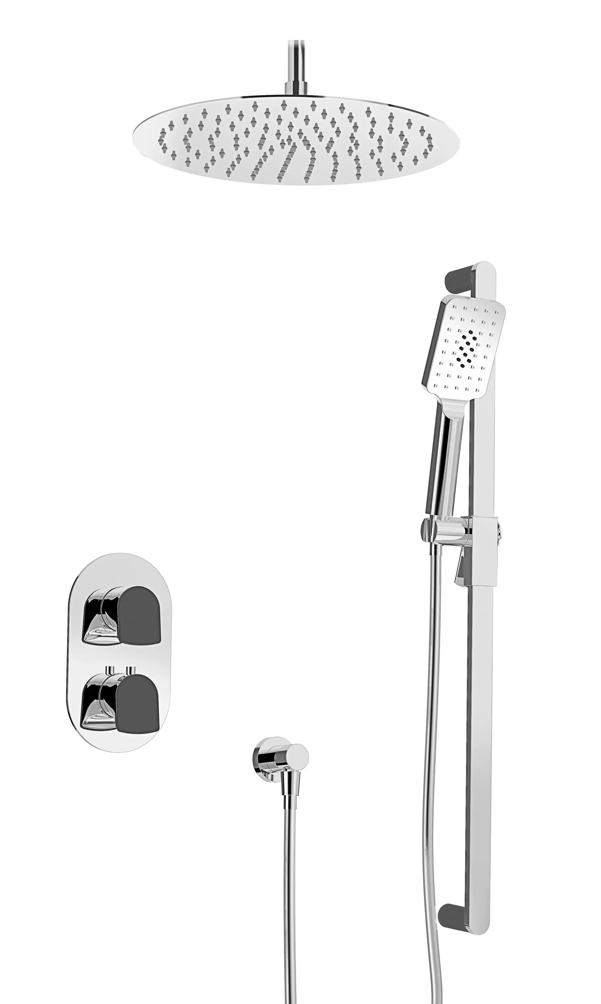 Baril Accent Complete Thermostatic Pressure Balanced Shower Kit by Baril