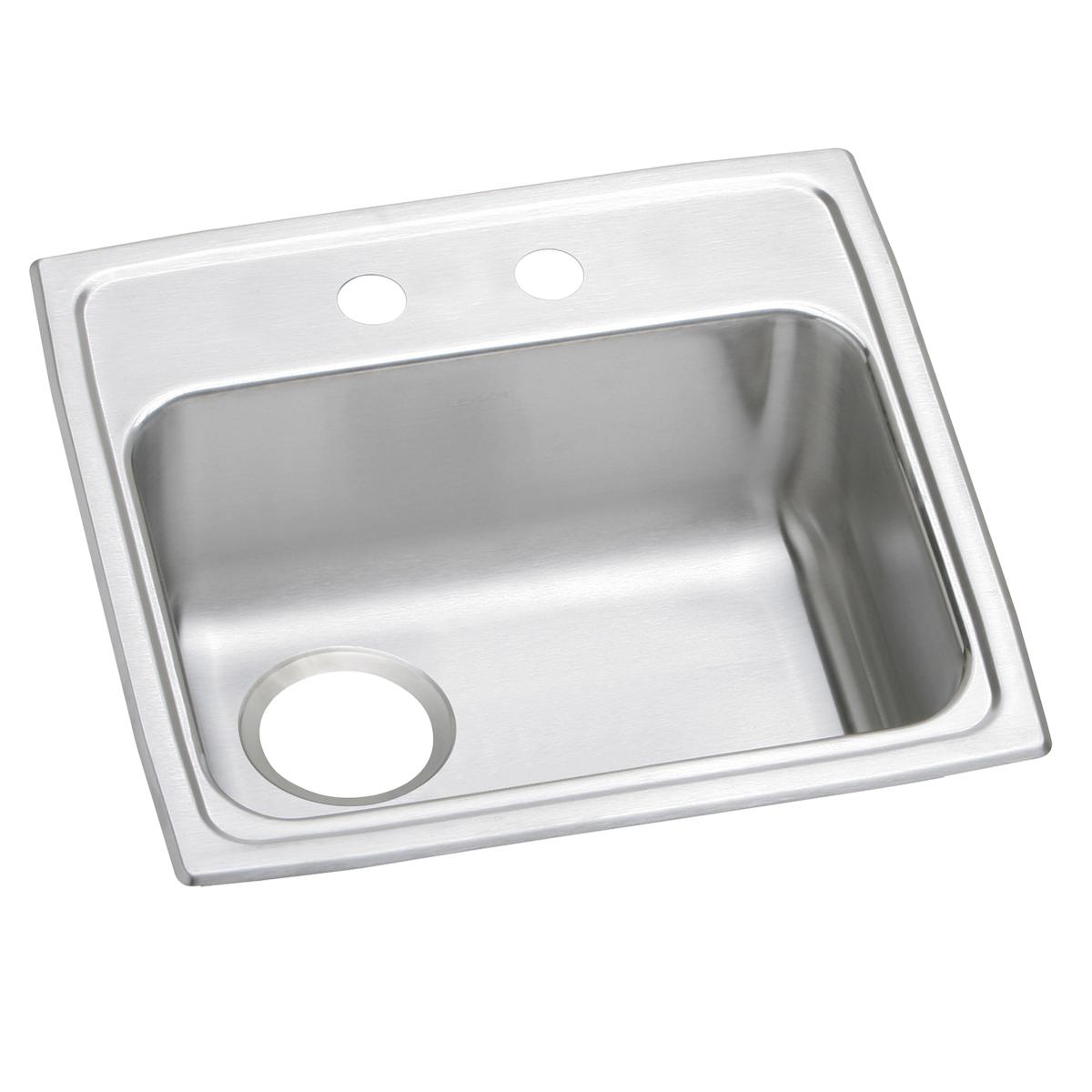 Elkay Celebrity 19-1/2" x 19" x 5-1/2" Single Bowl Drop-in ADA Sink with Quick-clip and Left Drain