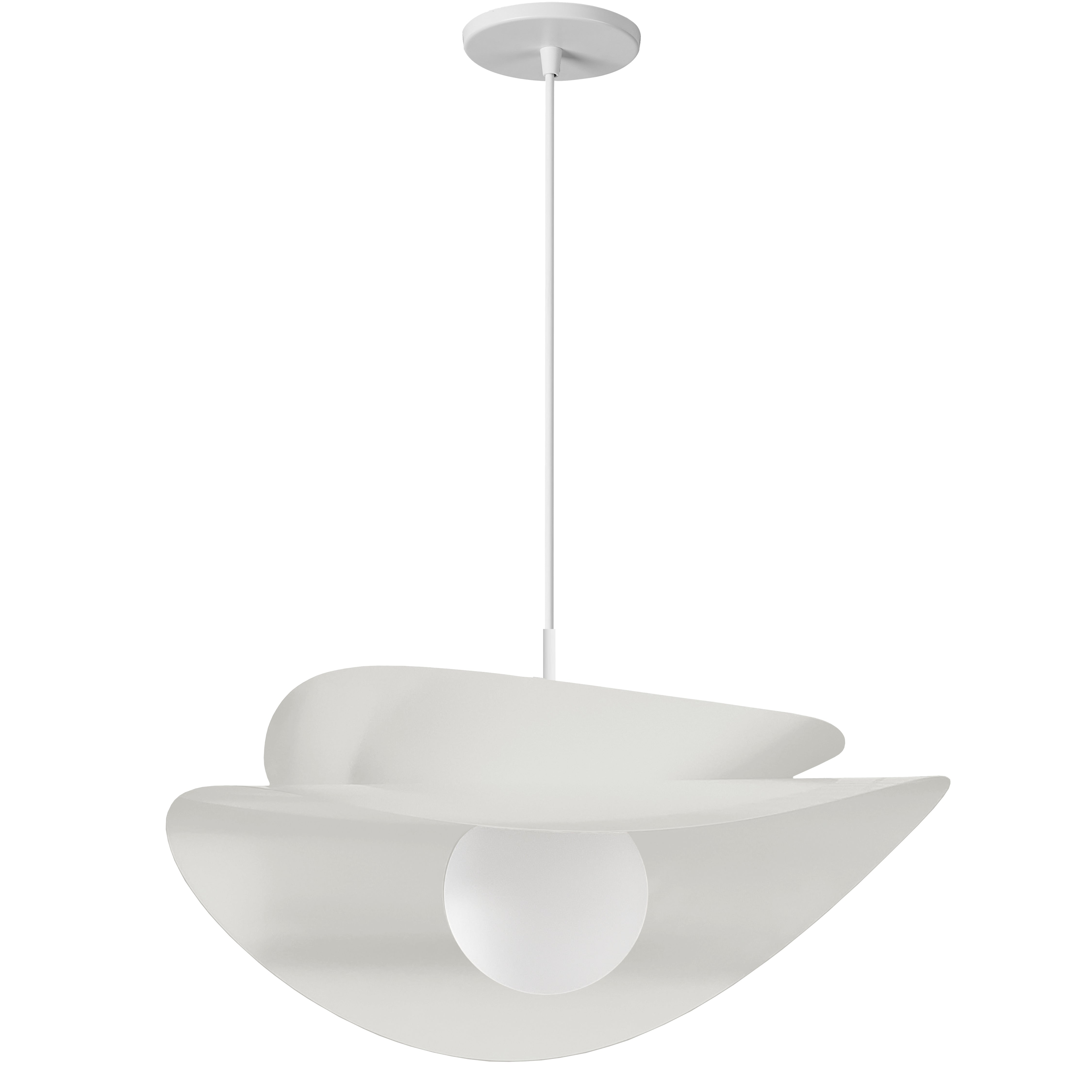 matte white pendant light