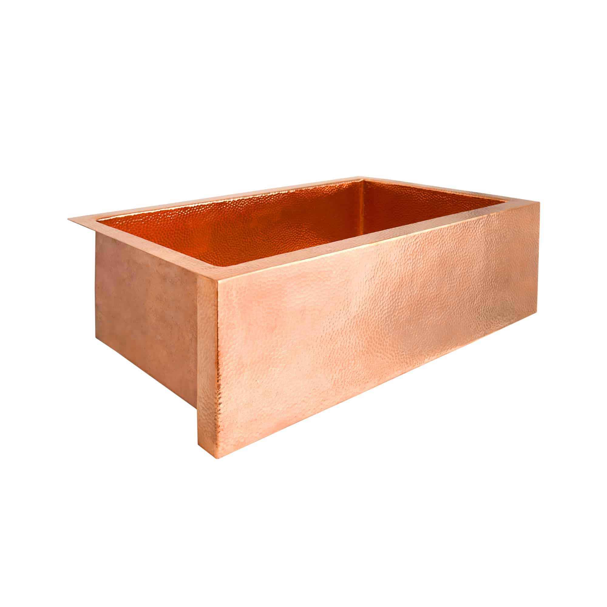Native Trails Pinnacle 33" Copper Apron-Front Farmhouse Kitchen Sink by Native Trails