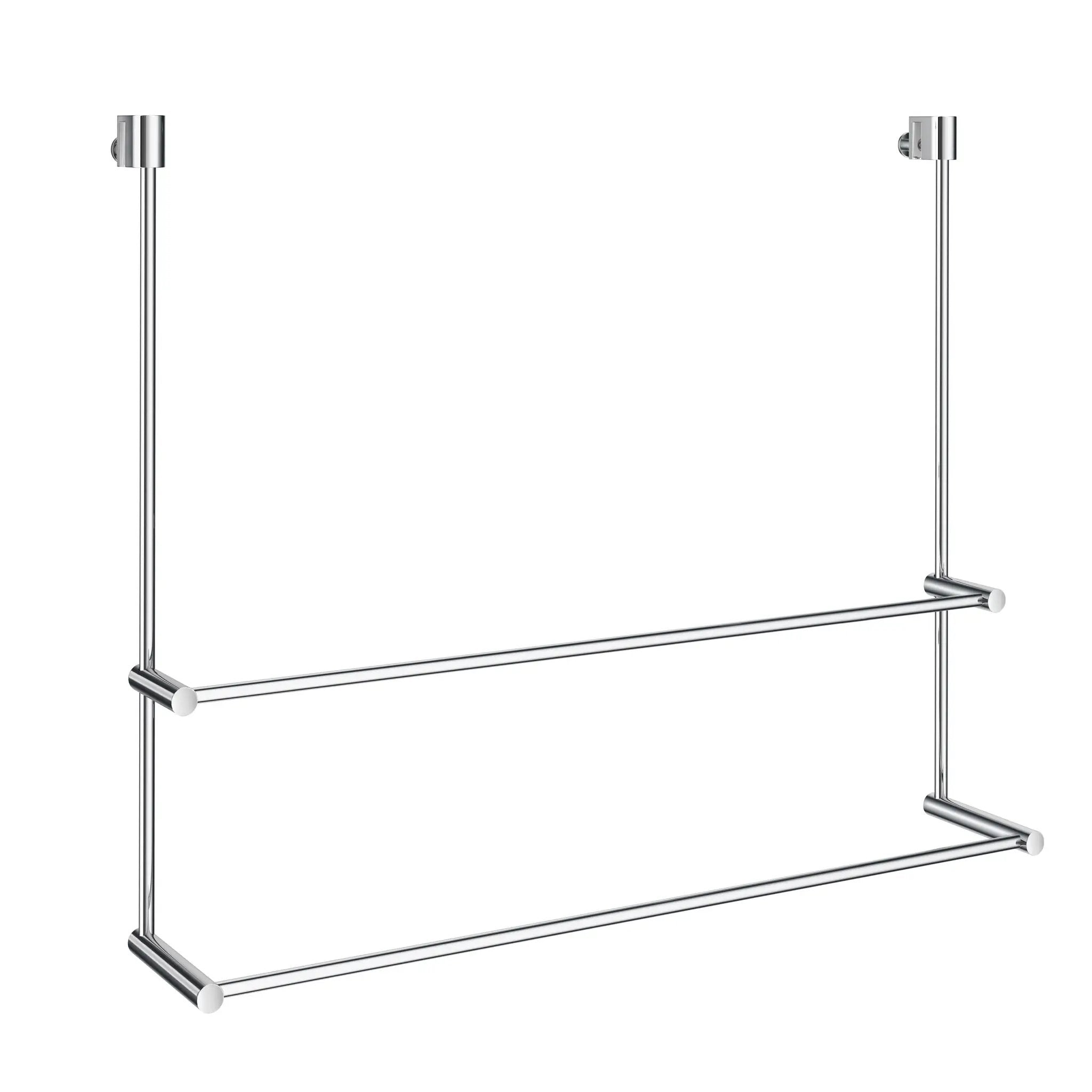 polished chrome towel rail
