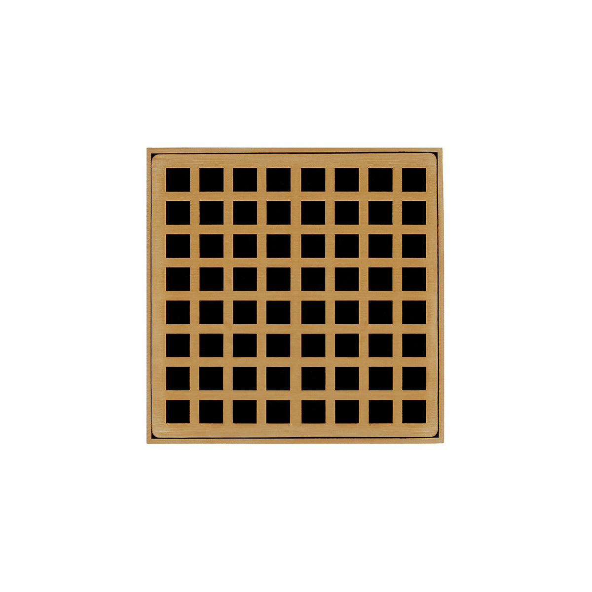 Infinity Drain 5" x 5" QDB 5 Complete Kit with Squares Pattern Decorative Plate with ABS Bonded Flange Drain Body, 2", 3" and 4" Outlet