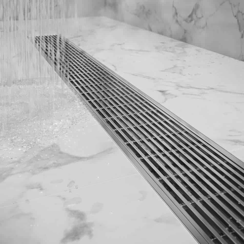 satin linear drain