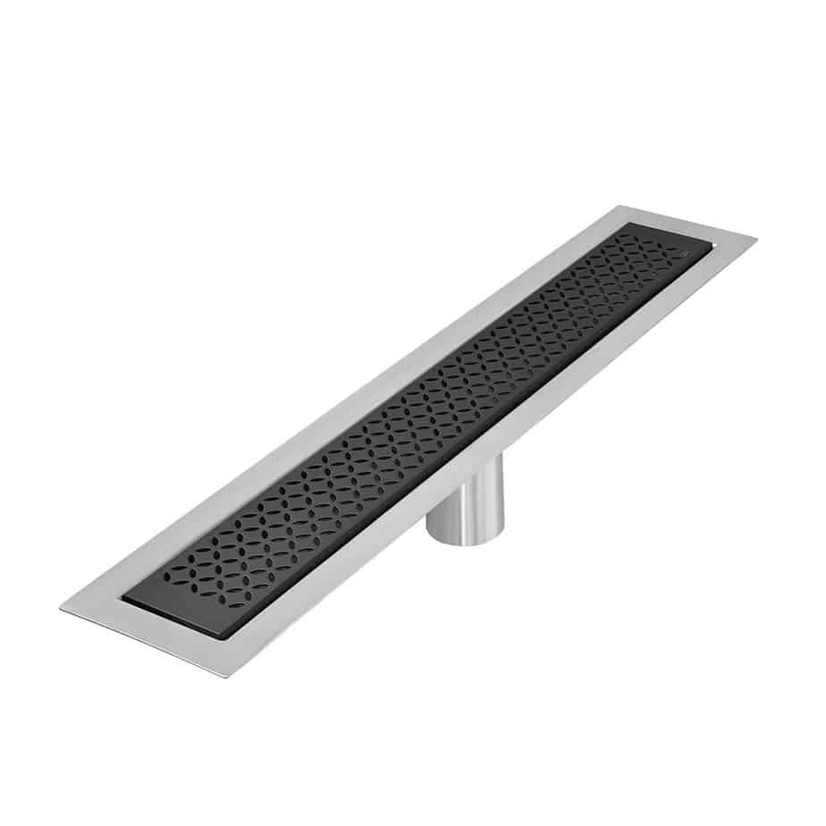 black linear drain