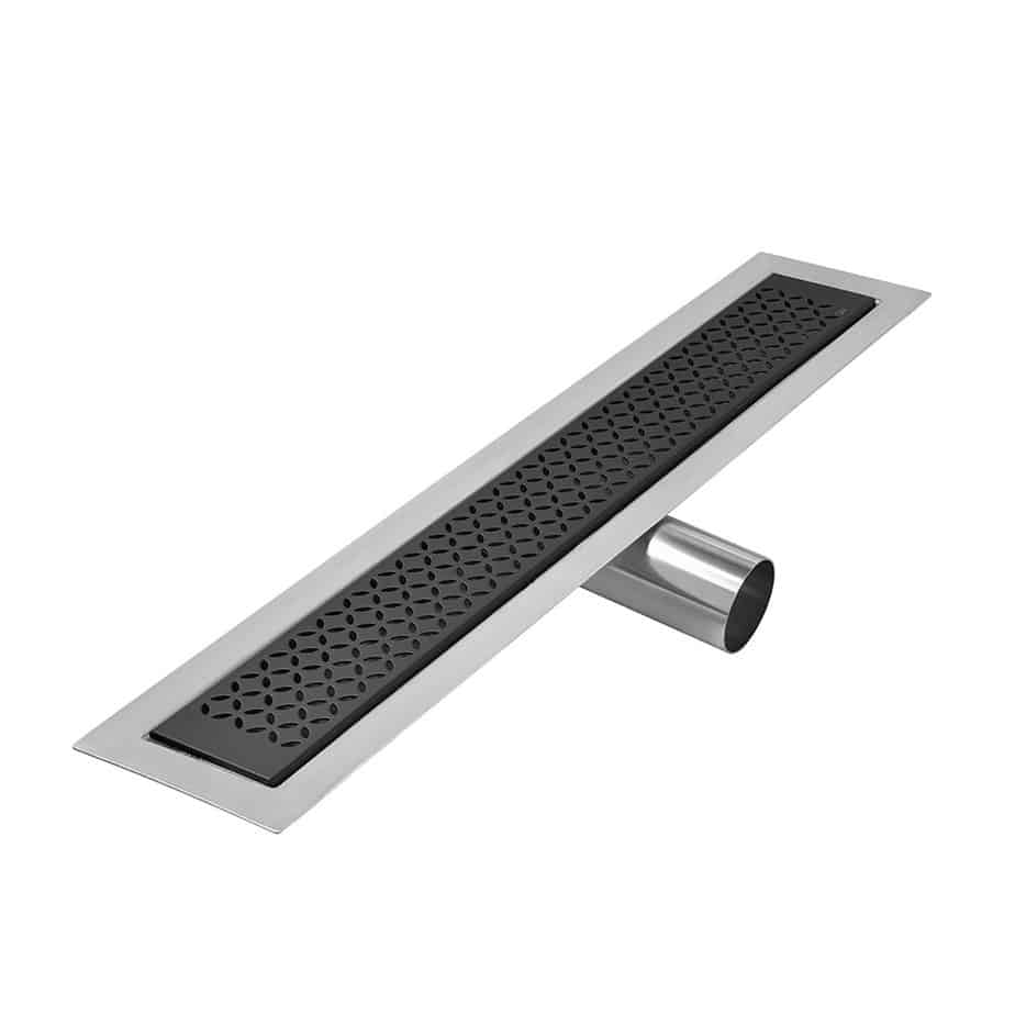 black linear drain