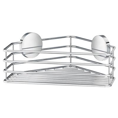 chromed stainless steel shower basket