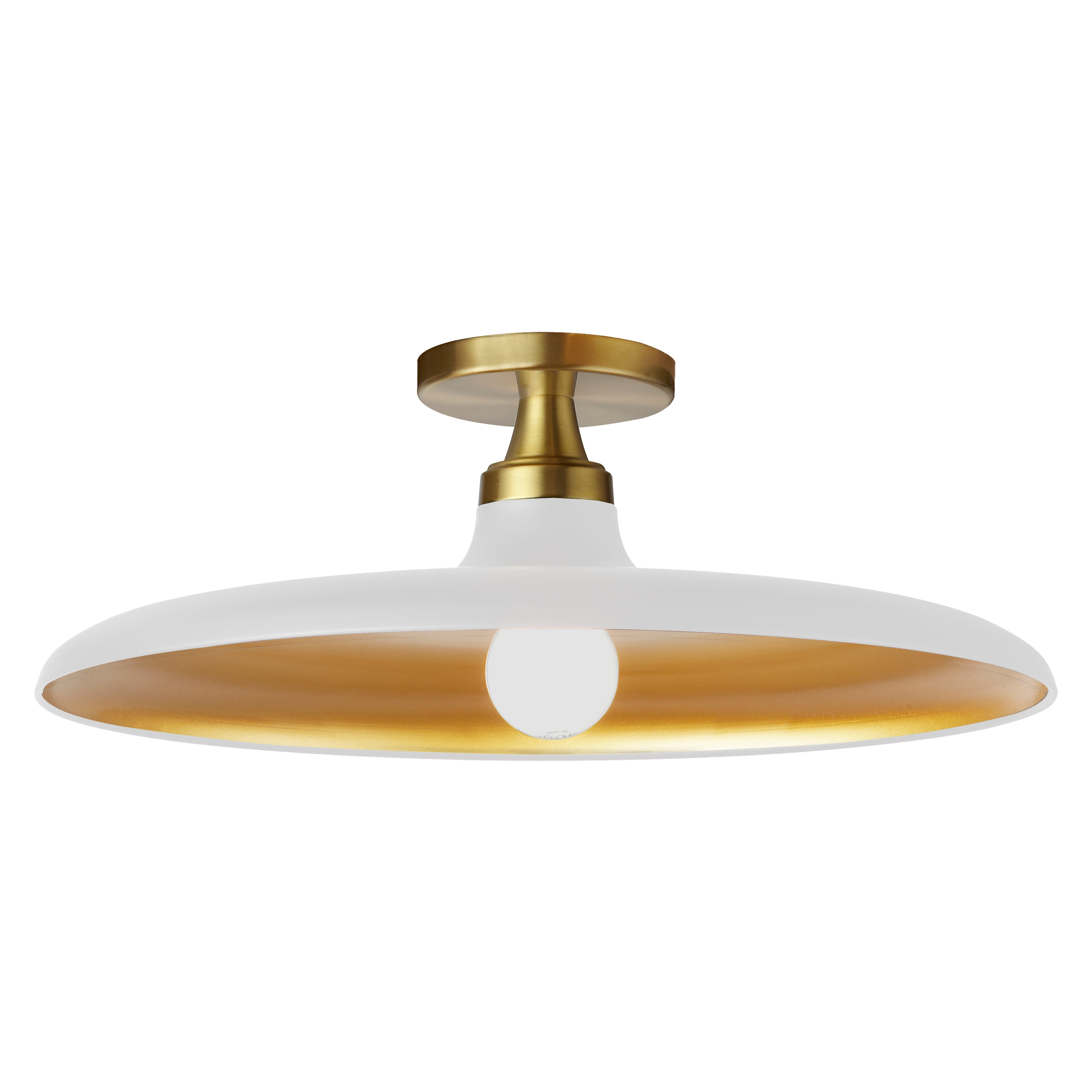 Dainolite 1 Light Semi-Flush Mount