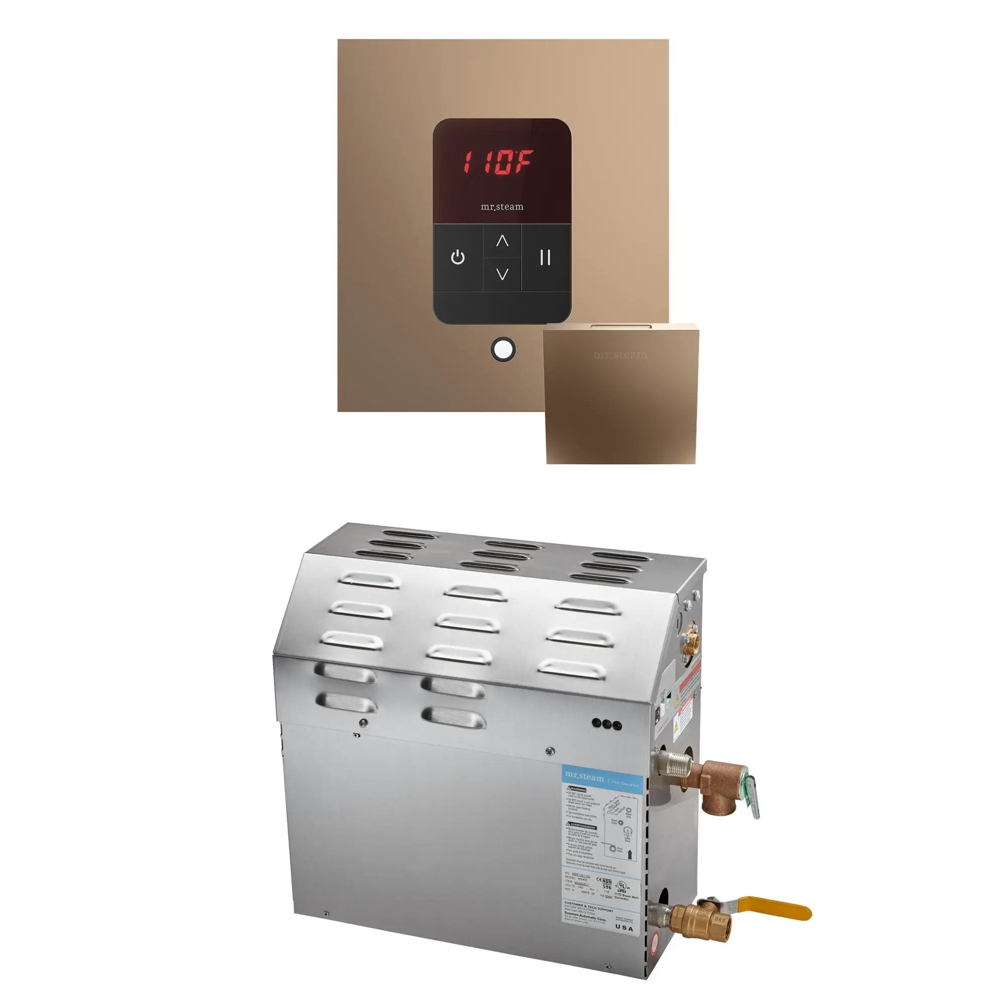 Mr Steam MS 6 kW Steam Shower Generator Package with Square iTempo Control by Mr Steam