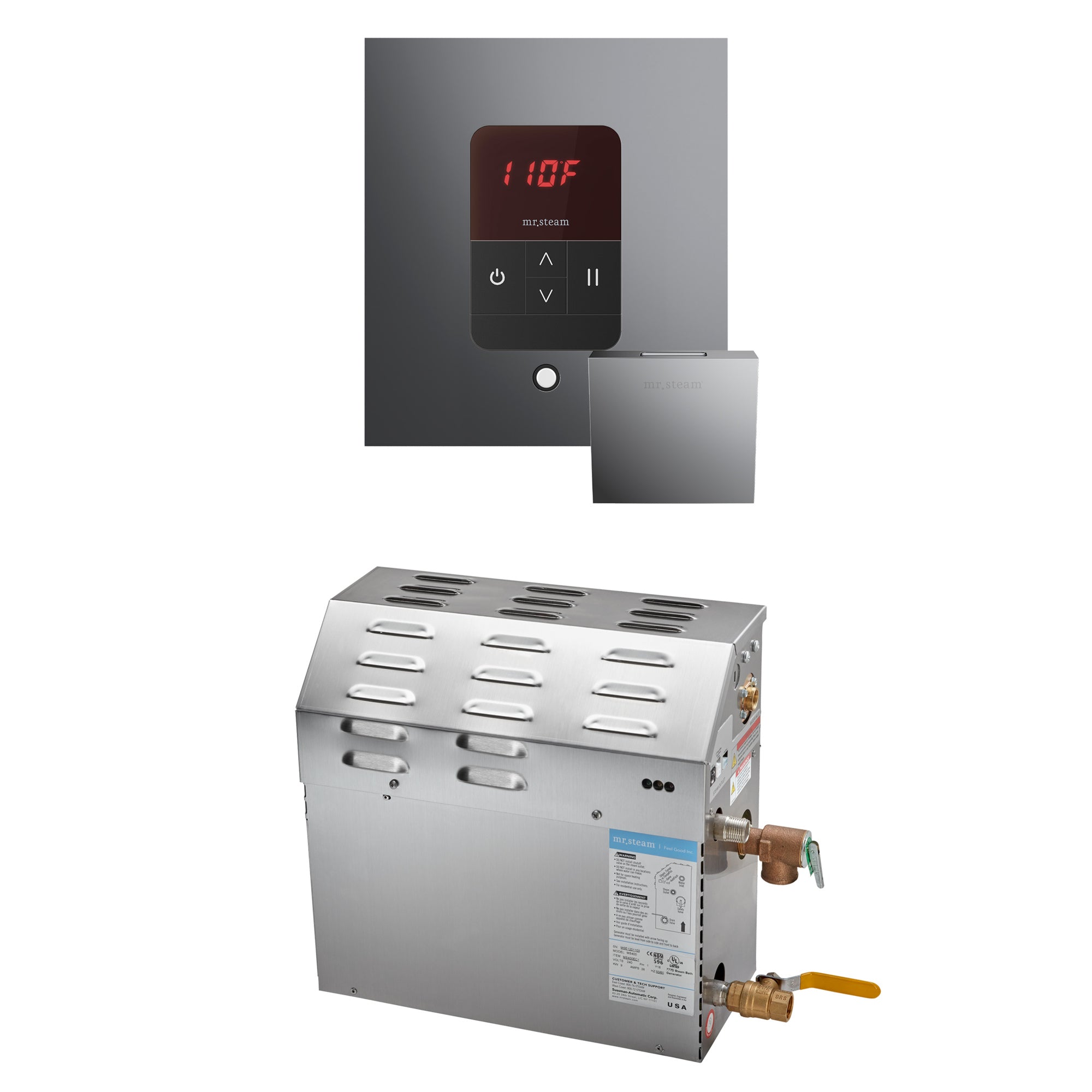 Mr Steam MS 6 kW Steam Shower Generator Package with Square iTempo Control by Mr Steam