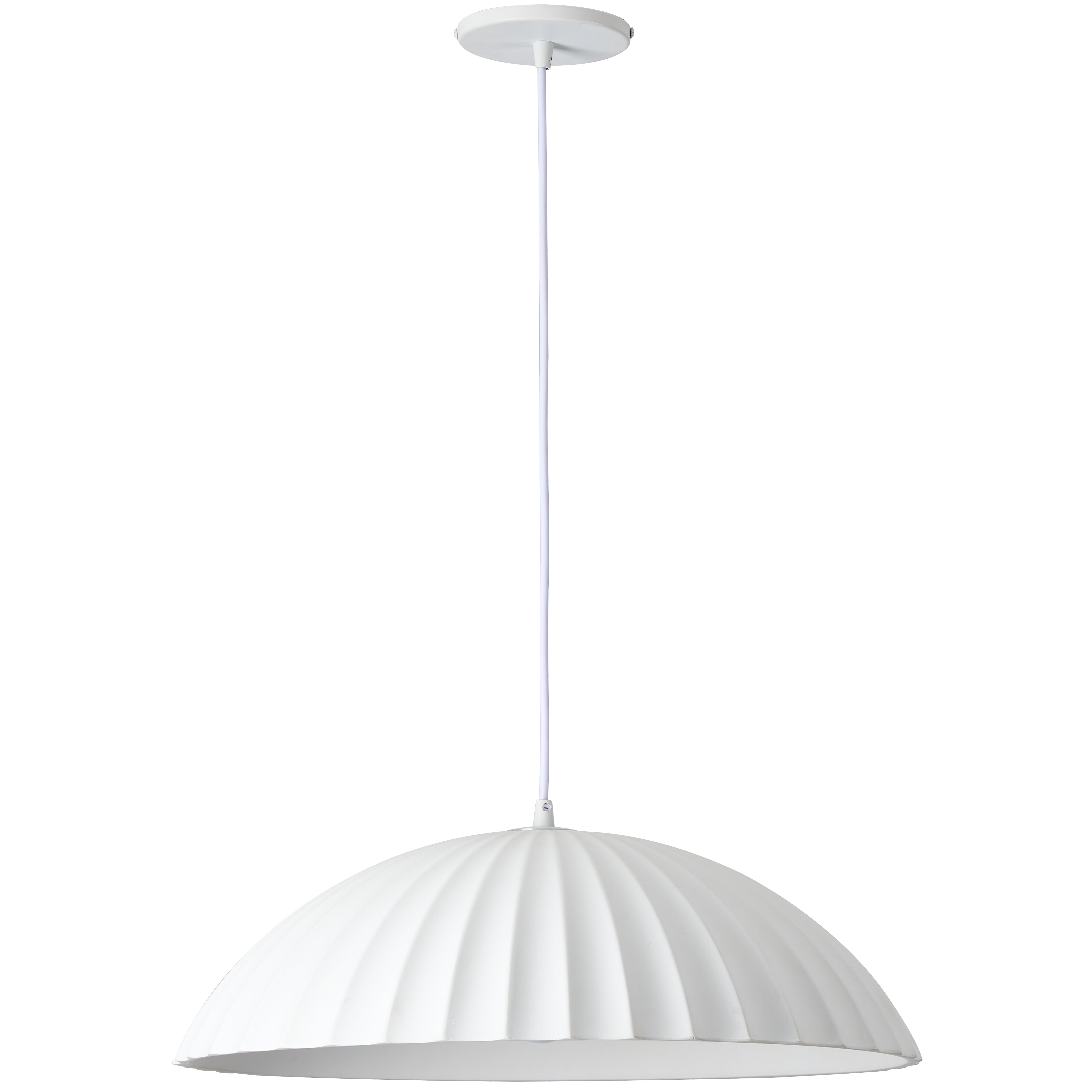 matte white/matte white pendant light