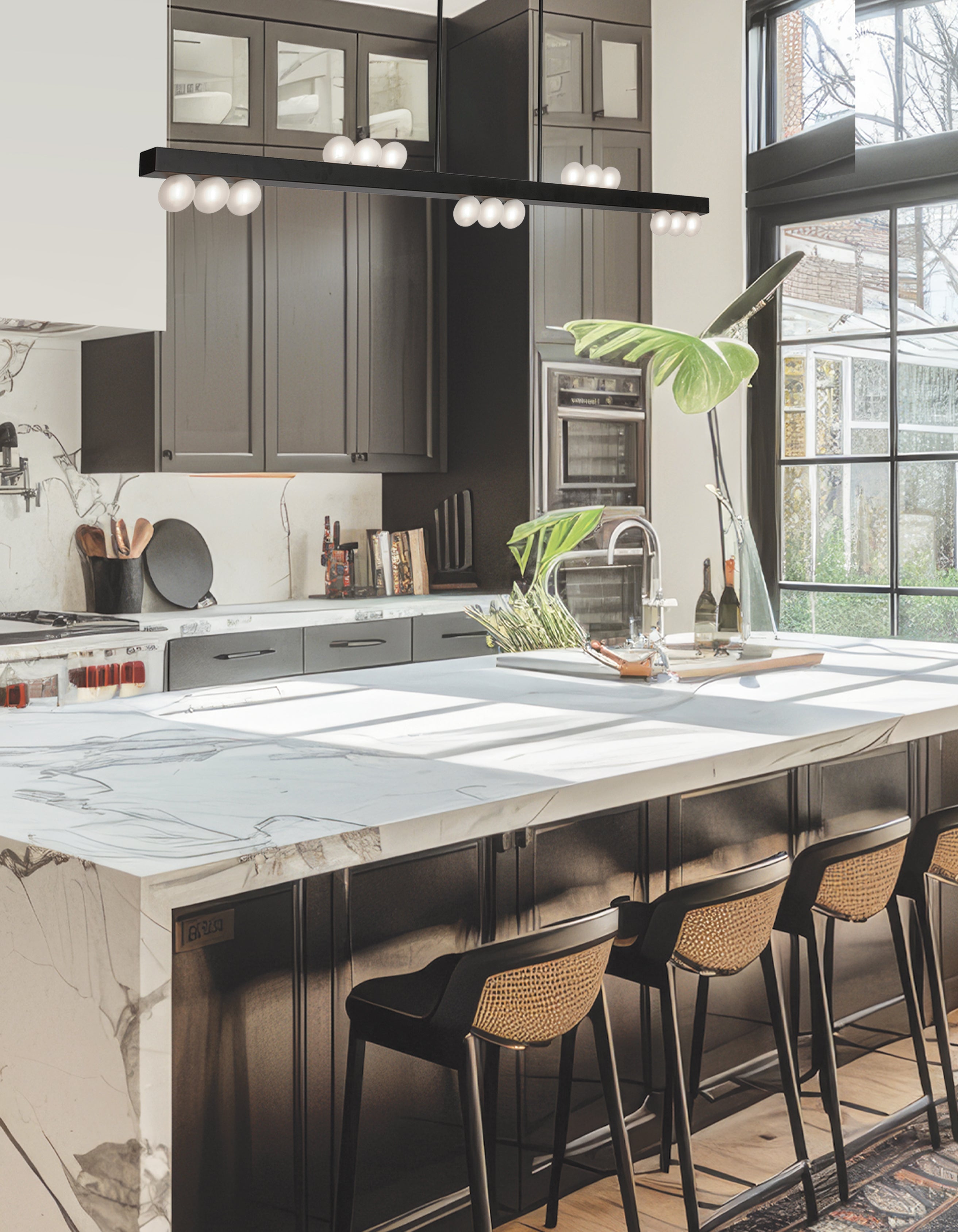 matte black pendants