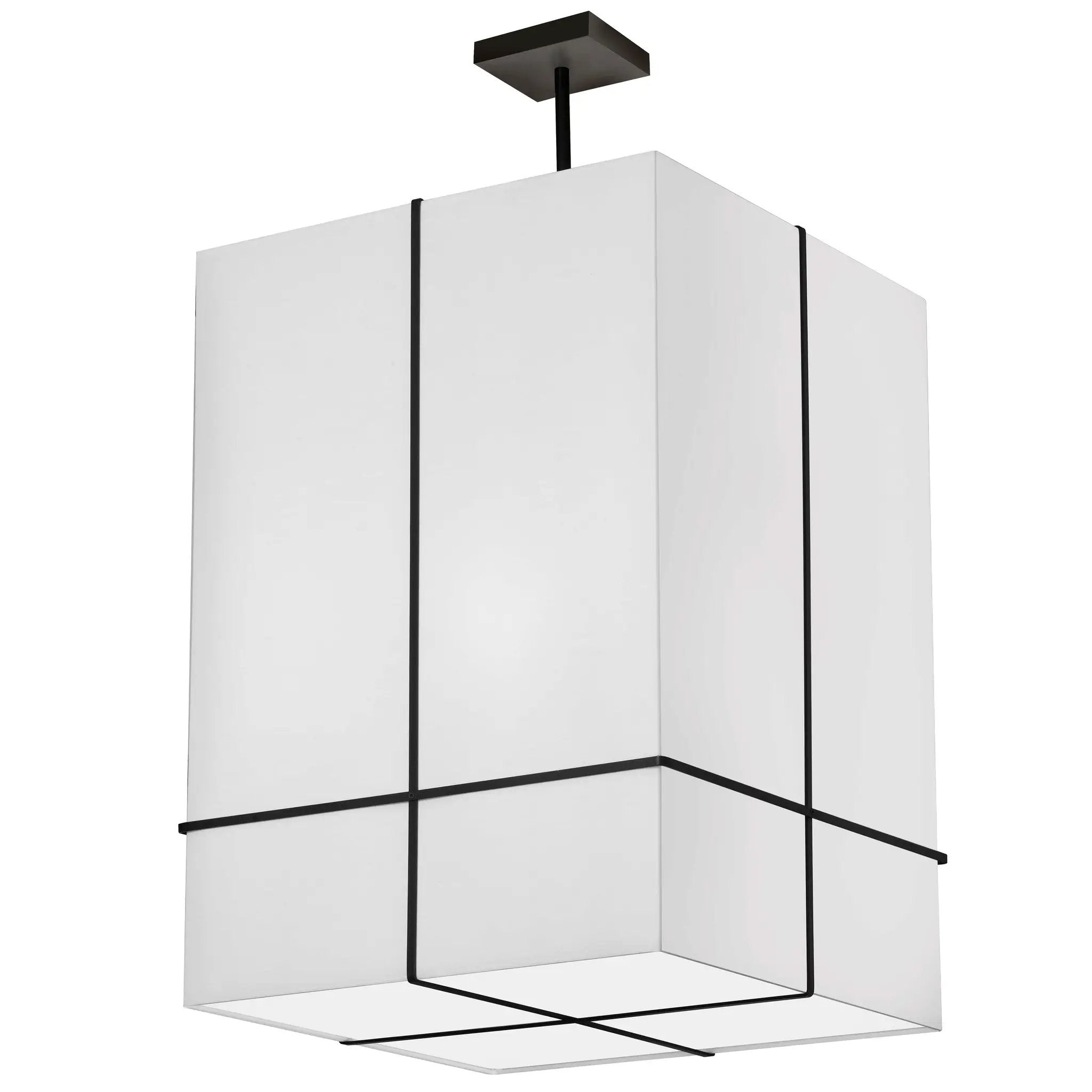 Dainolite 4 Light Incandescent Pendant with White Shade by Dainolite