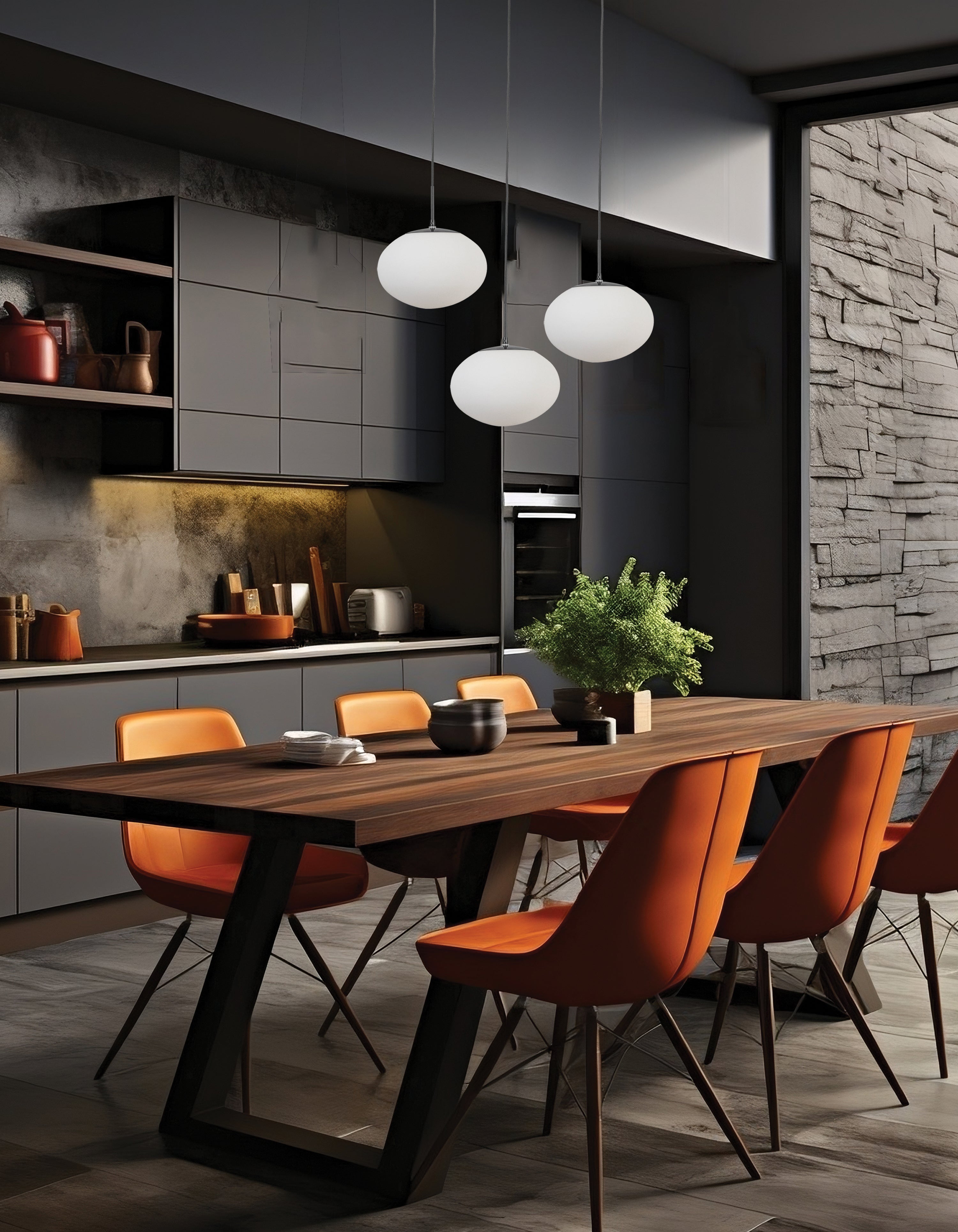 matte black pendants