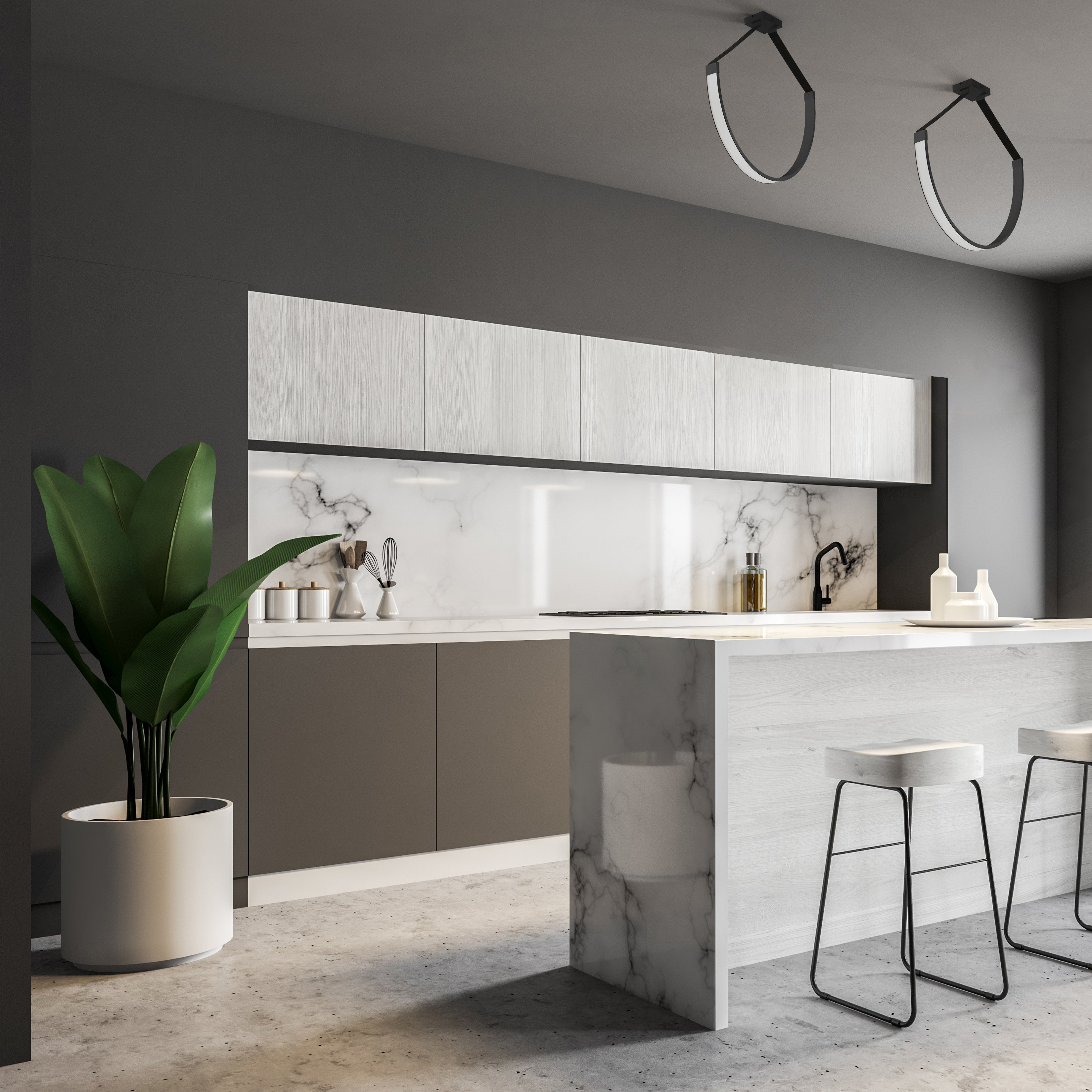 matte black pendants