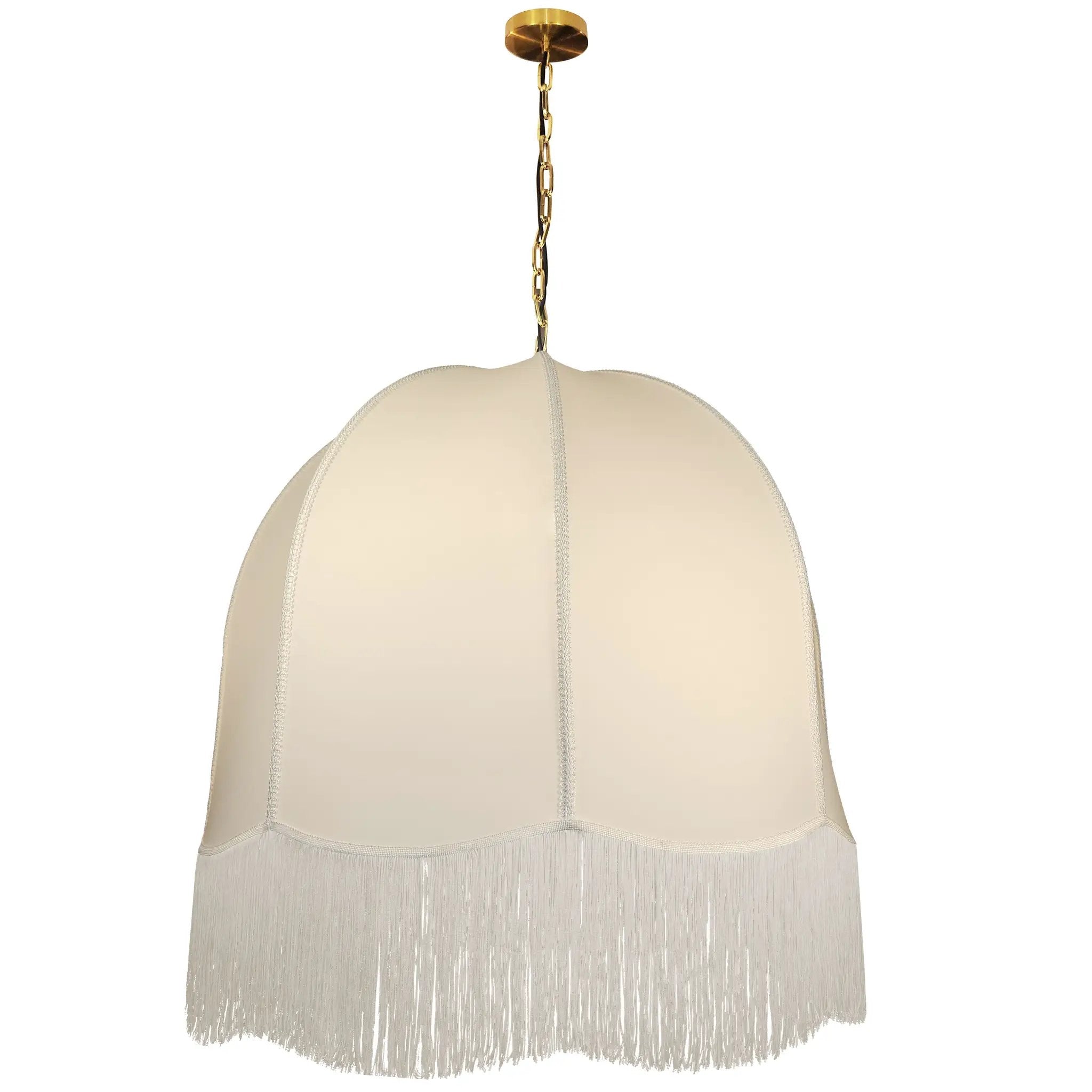 aged brass pendant light