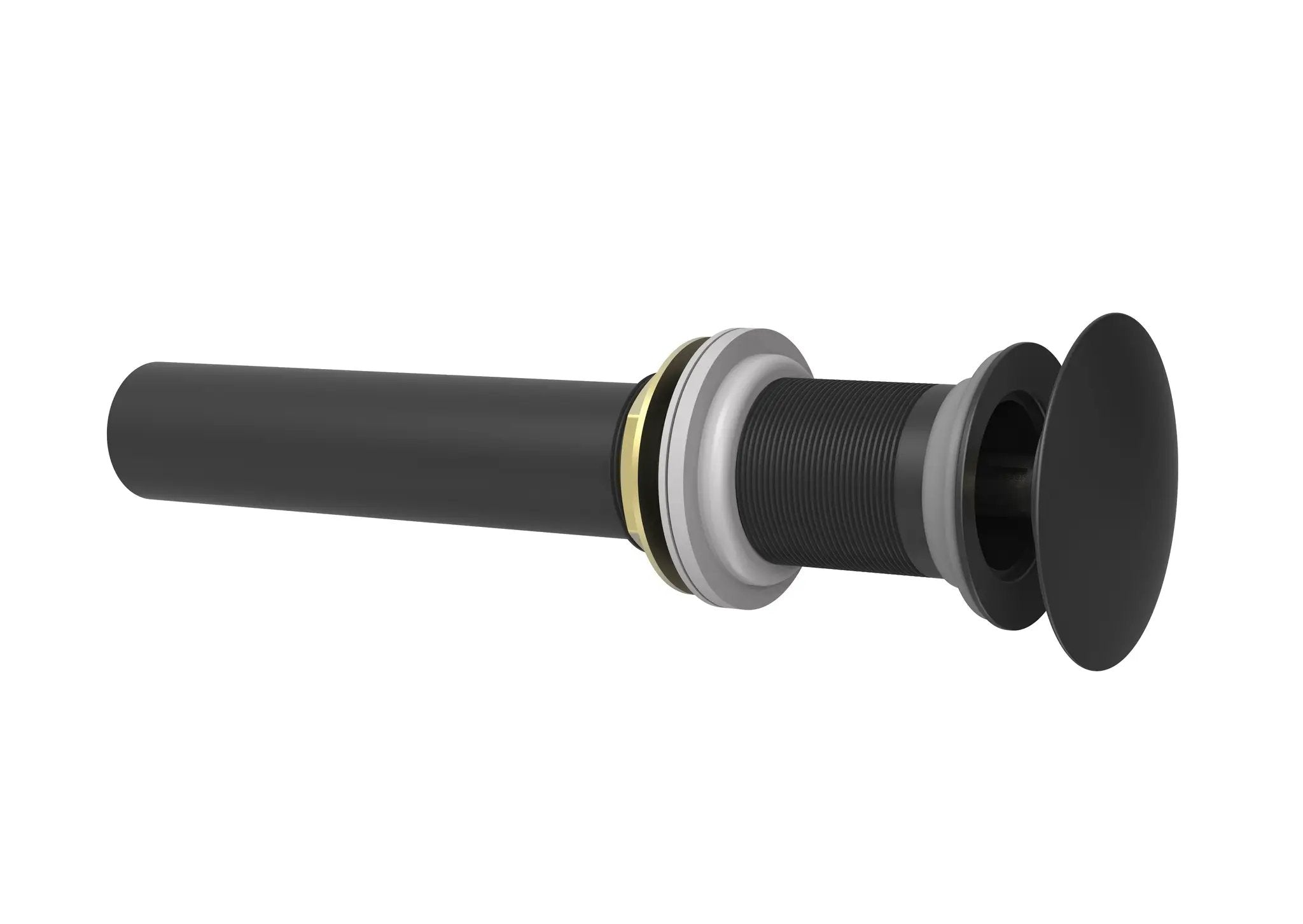 Baril Bathroom Parts Push-Button Pop-Up Drain for Lavatory without Overflow by Baril