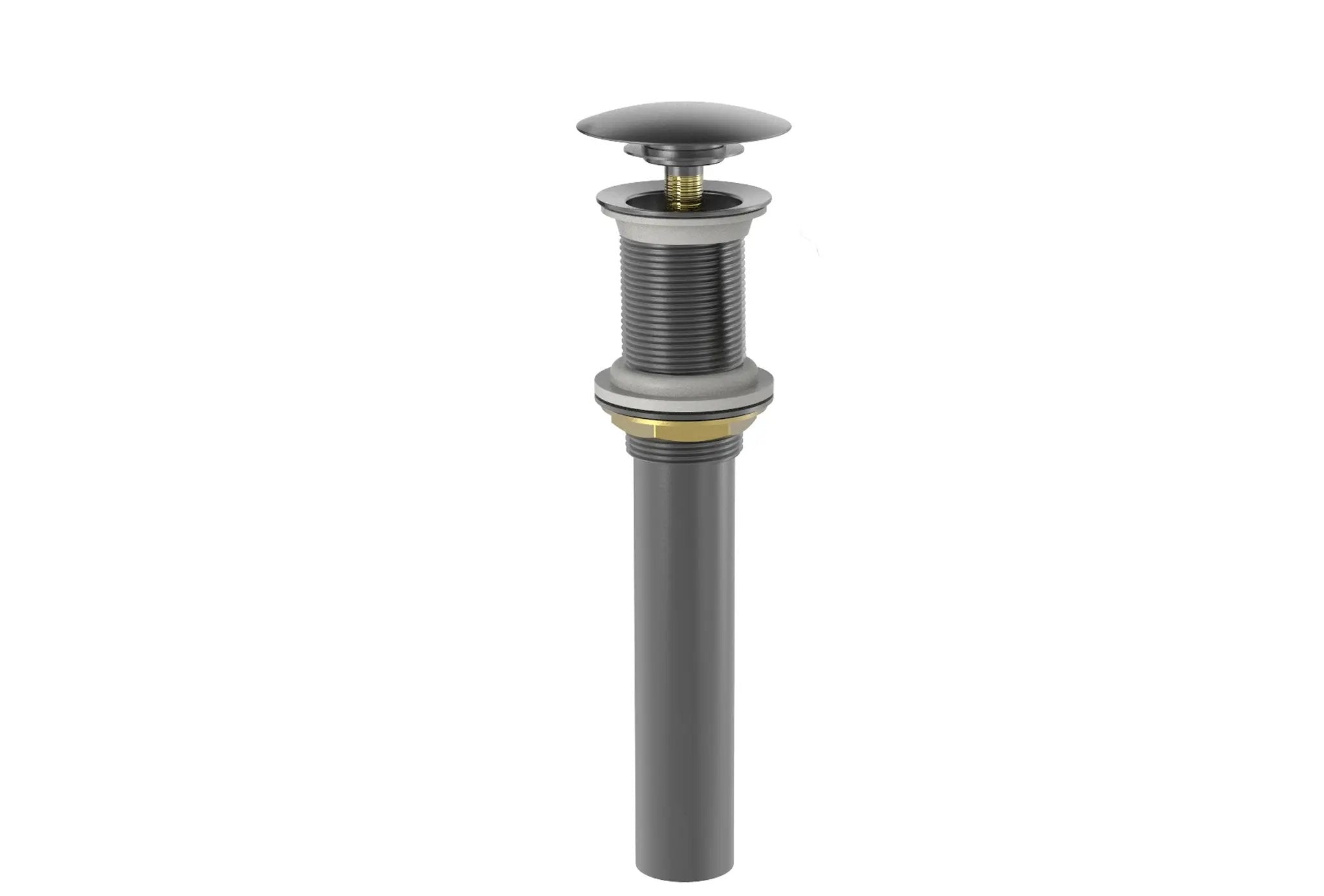 Baril Bathroom Parts Push-Button Pop-Up Drain for Lavatory without Overflow by Baril