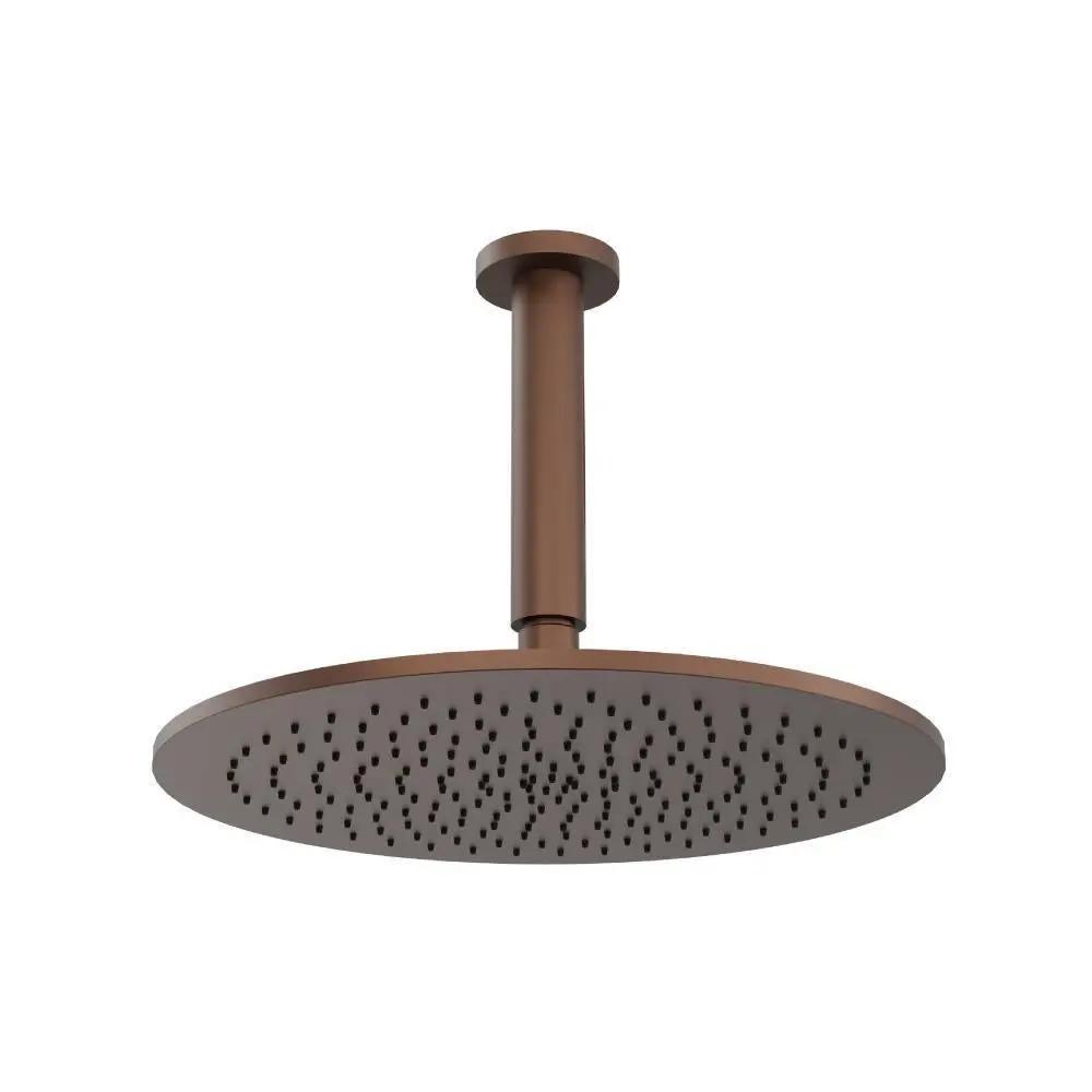 Flusso 12" Rain Head with 6" Ceiling Mount Arm by Flusso