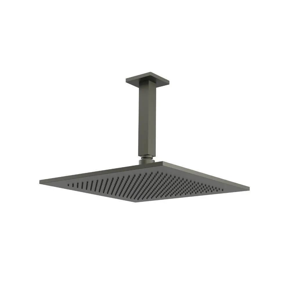 Flusso 12" Rain Head with 6" Ceiling Mount Arm by Flusso