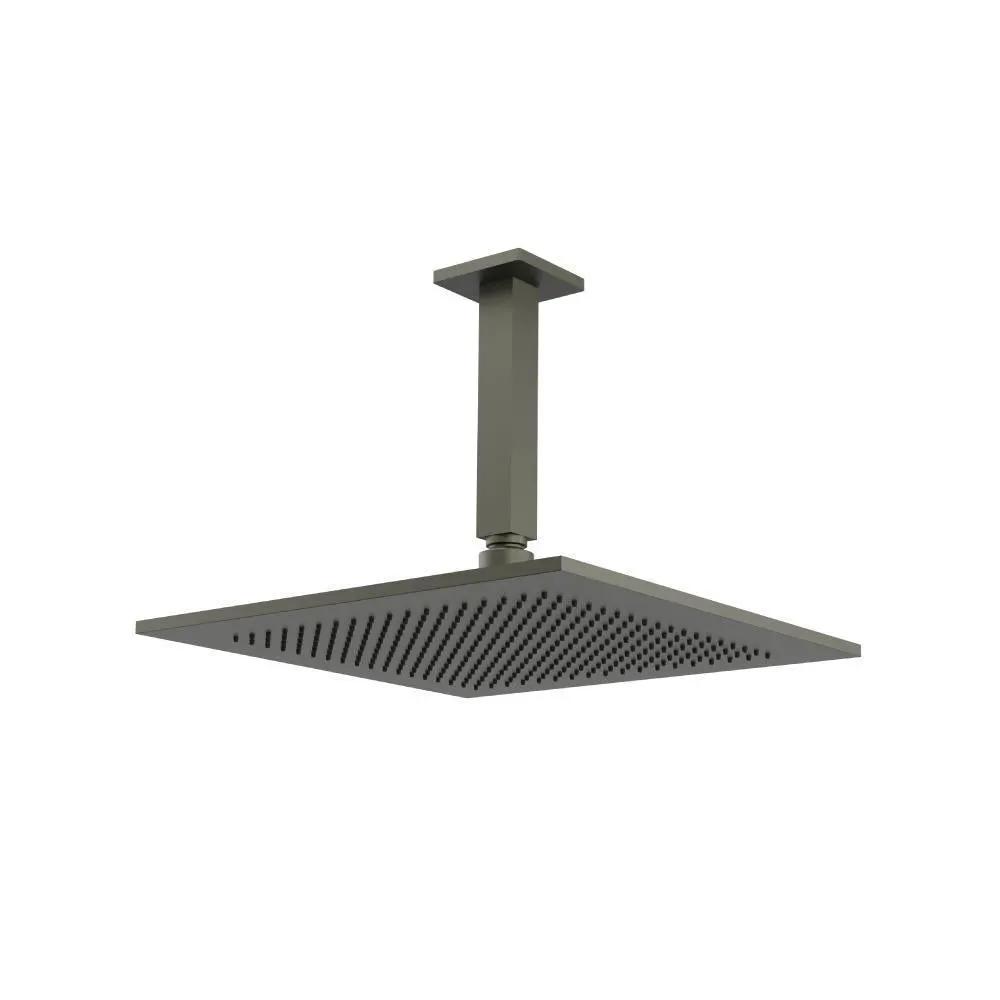 Flusso 12" Rain Head with 6" Ceiling Mount Arm by Flusso