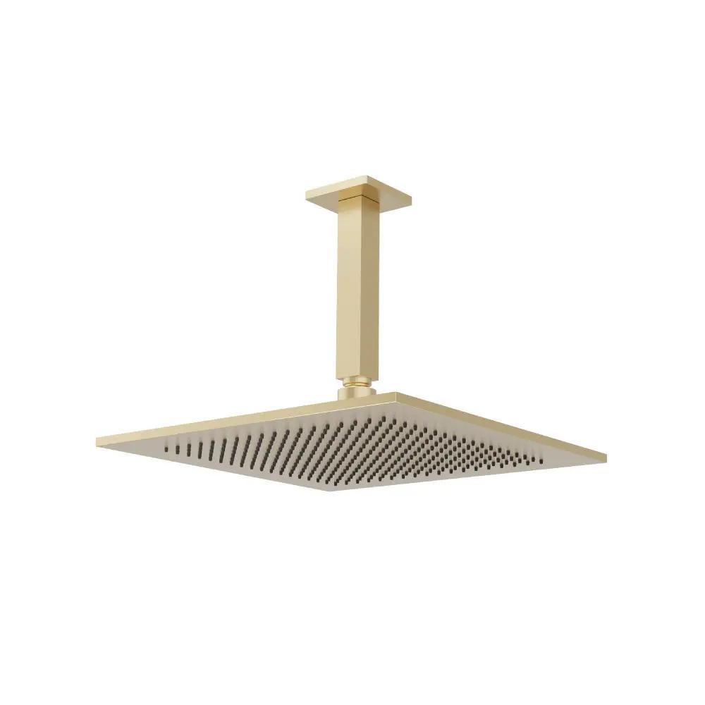 Flusso 12" Rain Head with 6" Ceiling Mount Arm by Flusso