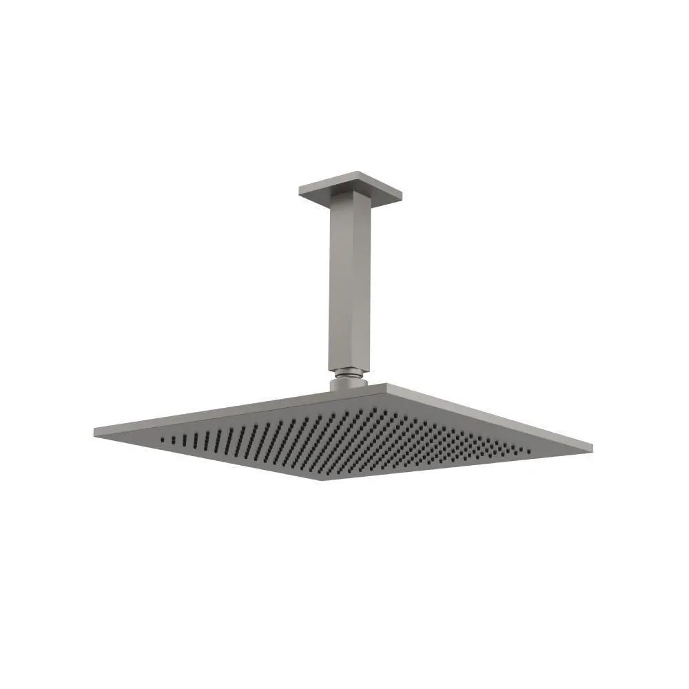 Flusso 12" Rain Head with 6" Ceiling Mount Arm by Flusso