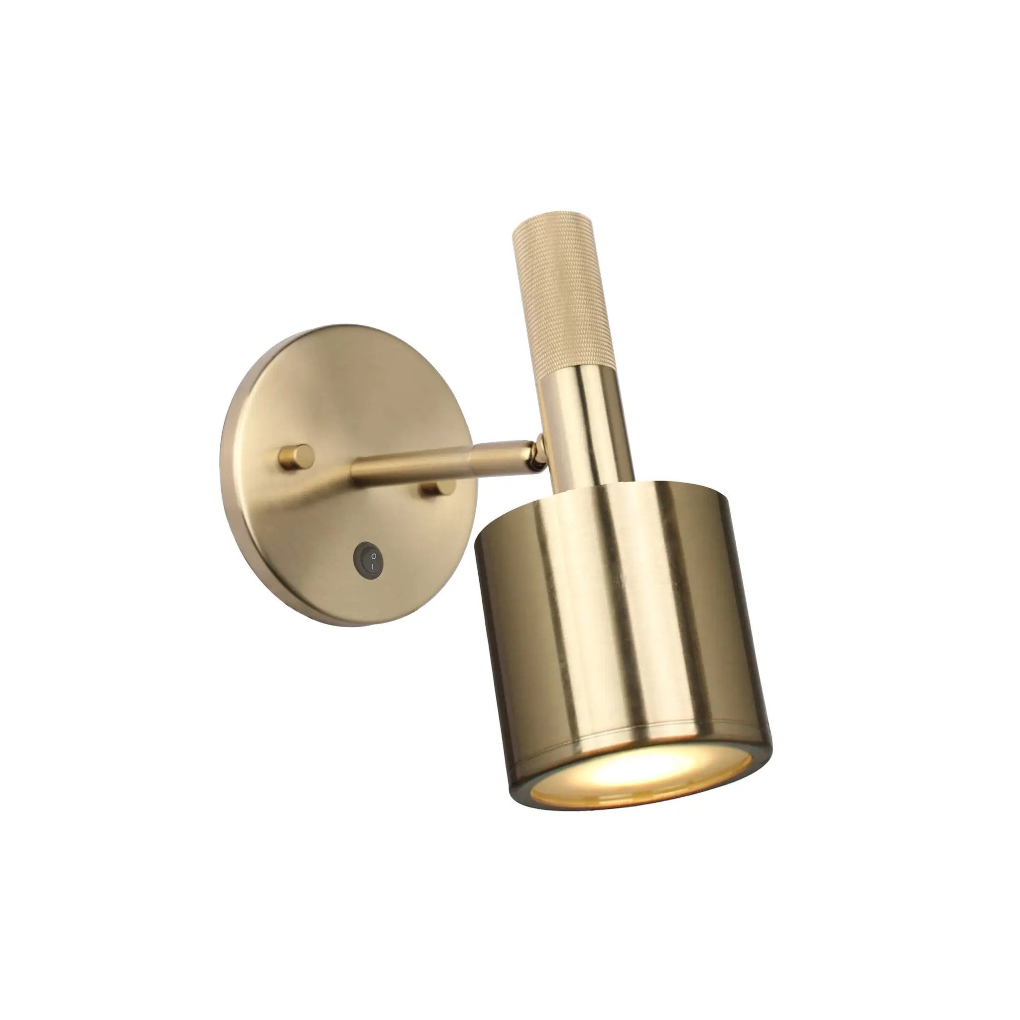 aged brass wall mount