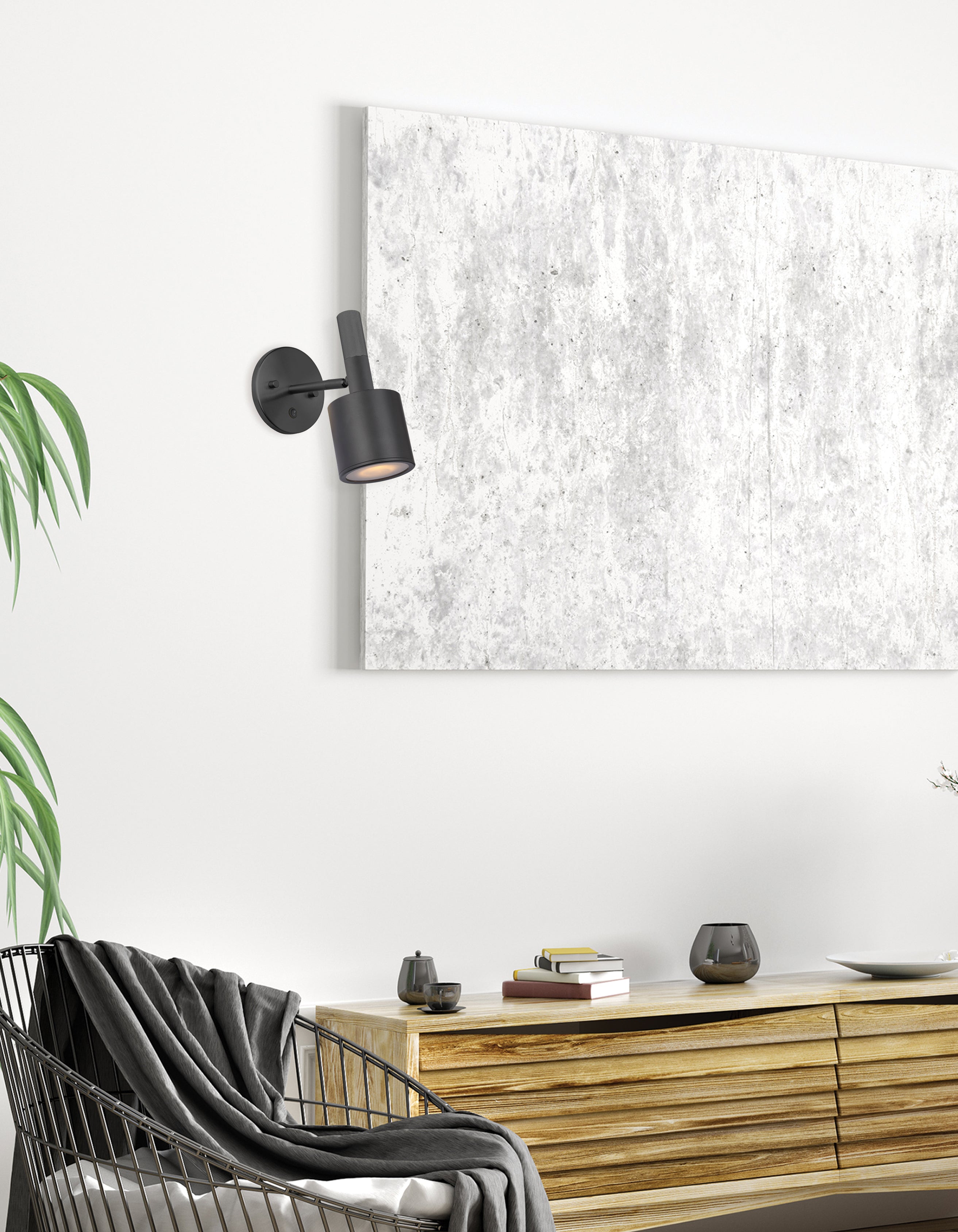 matte black wall mount