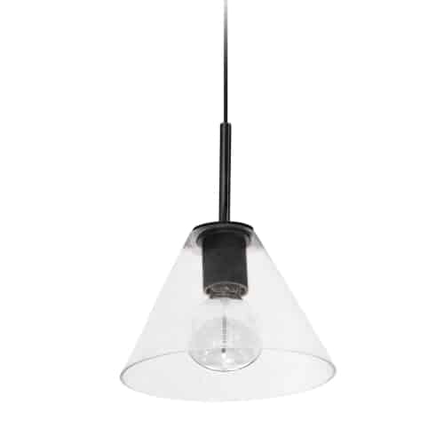 Dainolite 1 Light Incandescent Pendant with Clear Glass