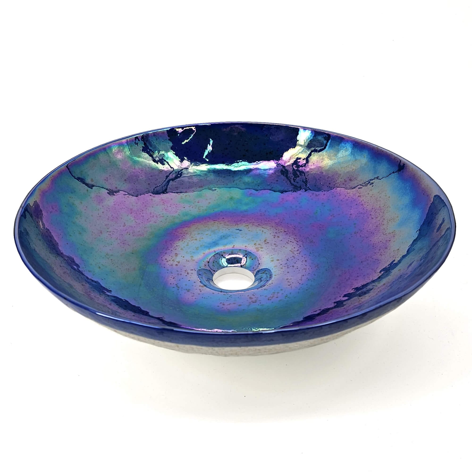 celestial blue bathroom sink