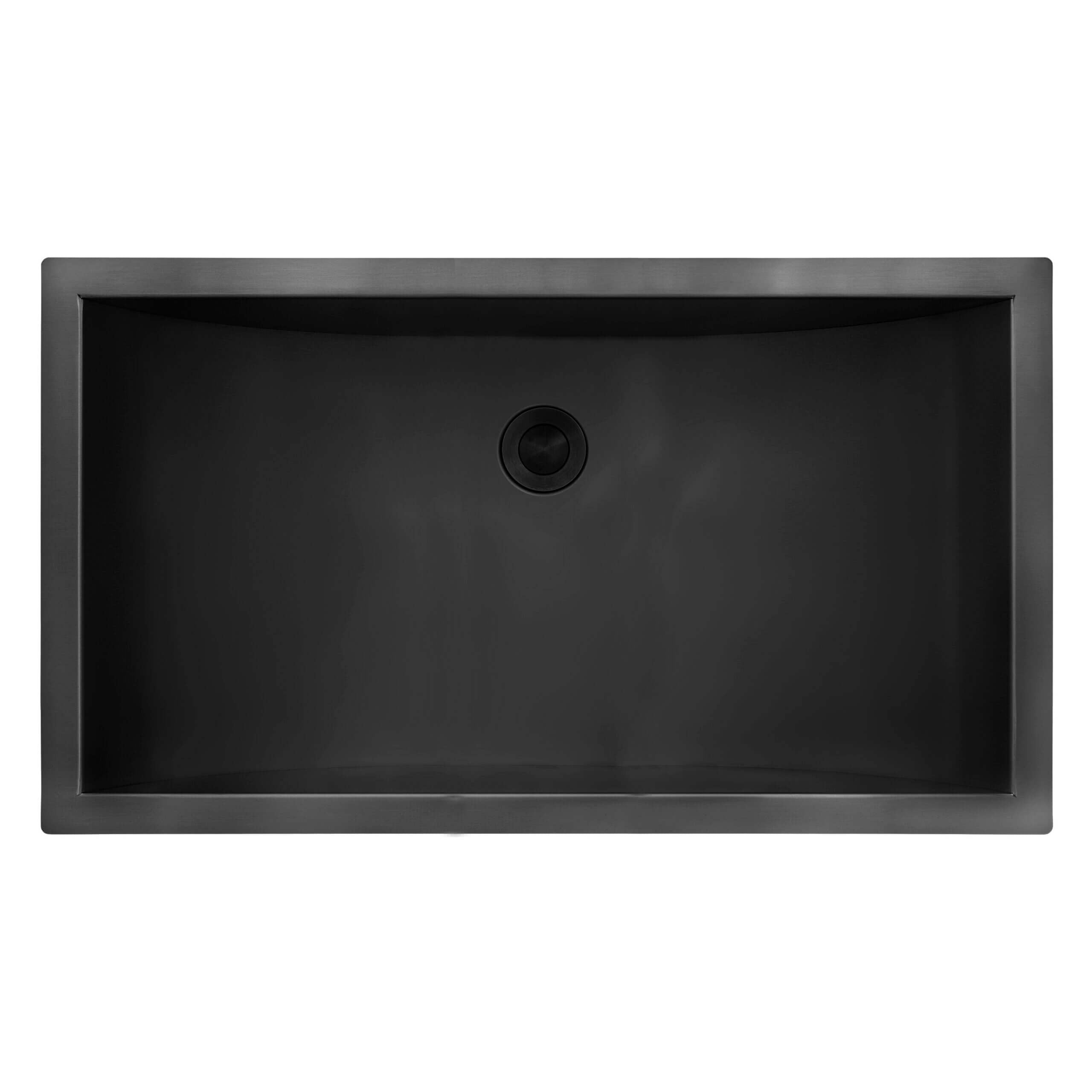 black bathroom sink